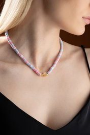 Heliophilia Silver Collar de Elefantes Multicolor KL-0876